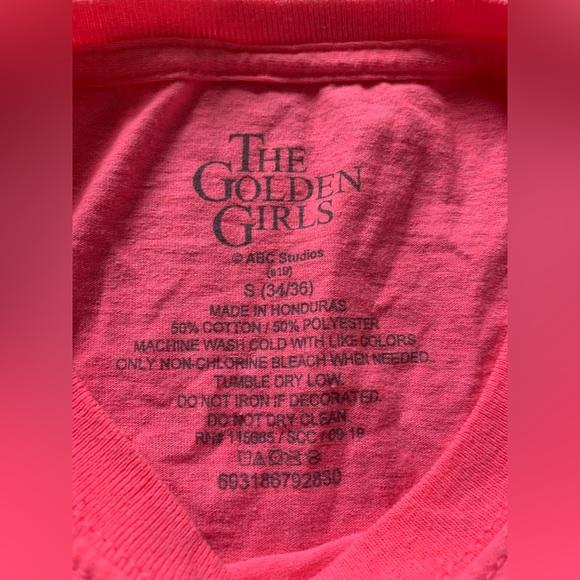 The Golden Girls Neon Pink Women’s T-shirt - Size Small - Picture 4 of 4